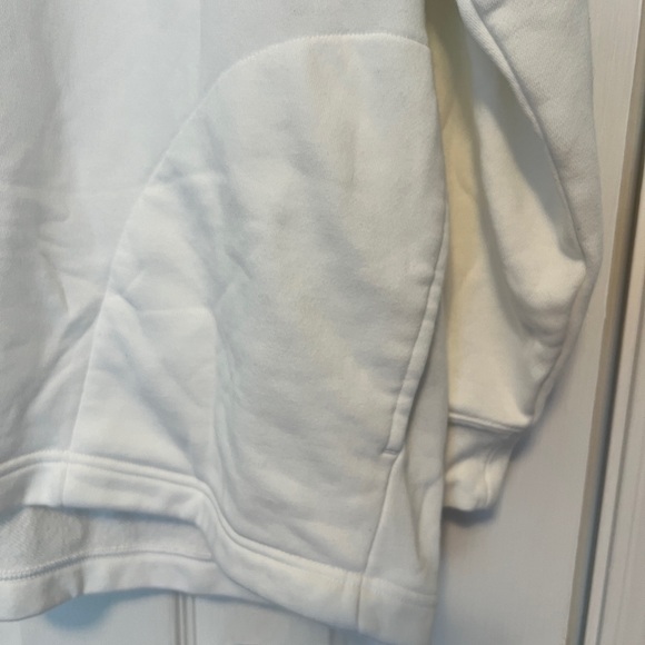 Nike Men's Bright White Funnel Mock Neck Pullover Sweatshirt Never Worn - Picture 2 of 9